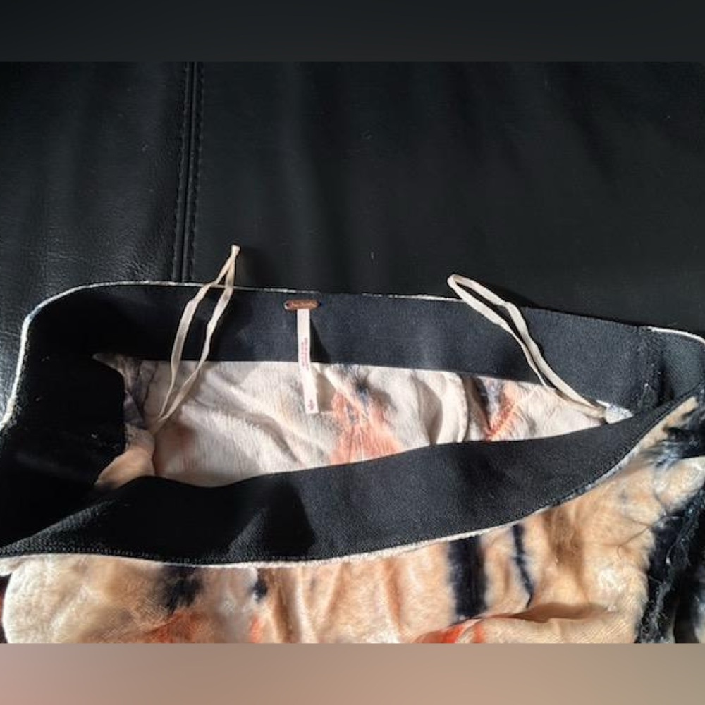 Free People Bali Serious Swagger Tie Dye Skirt Crushed Velvet! NWOT - Picture 10 of 10